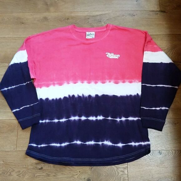 J America Disney Upside Down Magic tie dye sweatshirt L - Picture 1 of 7